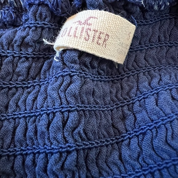 HOLLISTER Blue Floral Print Spaghetti Strap Mini Short Dress S - Picture 8 of 9